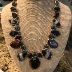Rebel Red Tiger Eye Statement Necklace.  FIRM